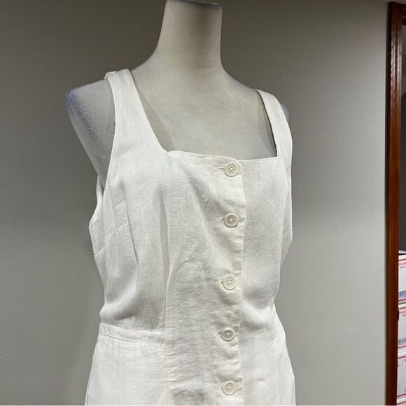 Target A New Day off White button down mini Dress size extra large - Picture 3 of 13